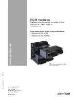 Предварительный просмотр 1 страницы janitza 96-PA-RCM-EL User Manual And Technical Specifications