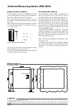 Предварительный просмотр 14 страницы janitza UMG 500 A Operating Instructions Manual