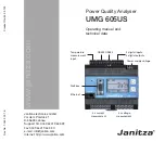 janitza UMG 605US Operating Manual предпросмотр