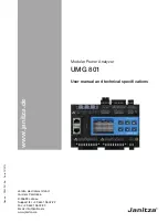 Предварительный просмотр 1 страницы janitza UMG 801 User Manual