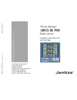 Preview for 1 page of janitza UMG 96 RM Operating Instructions And Technical Data