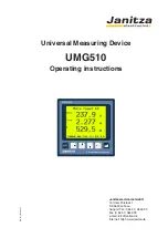 janitza UMG510 Operating Manual preview