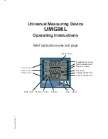 janitza UMG96L Operating Instructions Manual preview