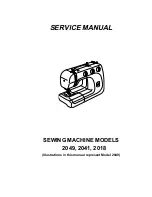 Janome 2049 Service Manual preview