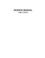 Janome 2160DC Service Manual preview