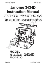 Preview for 1 page of Janome 3434D Instruction Manual