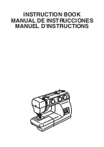 Janome 3622S Instruction Book preview