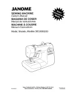 Preview for 1 page of Janome 385.8080200 Owner'S Manual