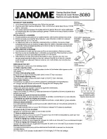 Preview for 3 page of Janome 385.8080200 Owner'S Manual