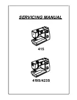 Janome 415 Servicing Manual preview