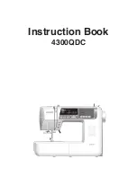 Janome 4300QDC Instruction Book preview