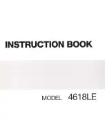 Janome 4618LE Instruction Book предпросмотр