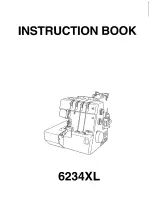 Janome 6234XL Instruction Book preview
