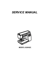 Janome 6260QC - Service Manual preview