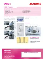 Предварительный просмотр 2 страницы Janome 9102D - Brochure