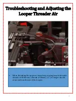 Preview for 74 page of Janome Air Thread 2000D Professional Service Bulletin