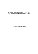 Janome DC 3018 Service Manual предпросмотр