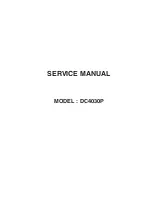 Preview for 1 page of Janome DC4030P Service Manual