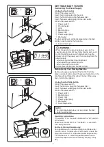 Предварительный просмотр 6 страницы Janome DKS100 SE Instruction Book