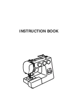 Janome E1019 Instruction Book preview