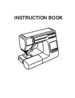 Janome HD3000 Instruction Book preview