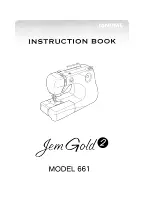 Janome Jem Gold 2 661 Instruction Book preview