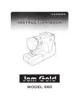 Preview for 1 page of Janome JEM GOLD 660 Instruction Book