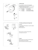 Preview for 12 page of Janome JF 1004 Instruction Book