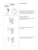 Preview for 42 page of Janome JF 1004 Instruction Book