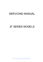 Preview for 1 page of Janome JF Series Service Manual