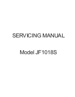 Janome JF1018S Servicing Manual preview