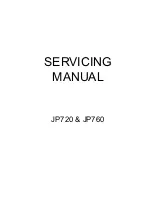 Janome JP720 Servicing Manual preview