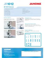 Preview for 2 page of Janome JR1012 Brochure