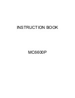 Preview for 1 page of Janome MC6600P Instruction Book