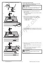 Предварительный просмотр 17 страницы Janome MC8200 Instruction Book