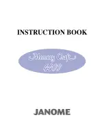 Janome Memory Craft 4400 Instruction Book preview