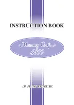 Janome MEMORY CRAFT 4800 Instruction Book preview