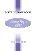 Preview for 1 page of Janome MEMORY CRAFT 4800 Instruction Book