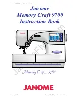 Janome MEMORY CRAFT 9700 Instruction Manual preview