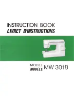 Janome MW 3018 Instruction Book preview