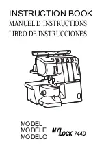 Предварительный просмотр 1 страницы Janome My Lock 744D Instruction Book