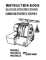 Janome MyLock 644D Instruction Book preview