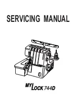 Janome MyLock 744 Servicing Manual preview