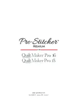 Предварительный просмотр 35 страницы Janome Pro-Stitcher PREMIUM Quilt Maker Pro 16 Installation Instructions Manual