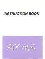 Preview for 1 page of Janome RX 18S Instruction Book