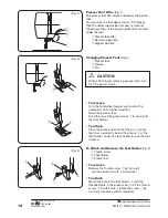 Предварительный просмотр 14 страницы Janome stirling Manual