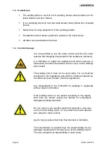 Preview for 6 page of Jansen 499.007 Operating Instructions Manual