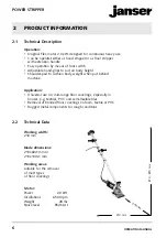 Preview for 6 page of Janser 111 093 000 Operating Manual