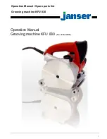 Предварительный просмотр 1 страницы Janser KFU 830 Operation Manual