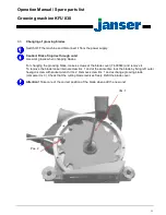 Предварительный просмотр 13 страницы Janser KFU 830 Operation Manual